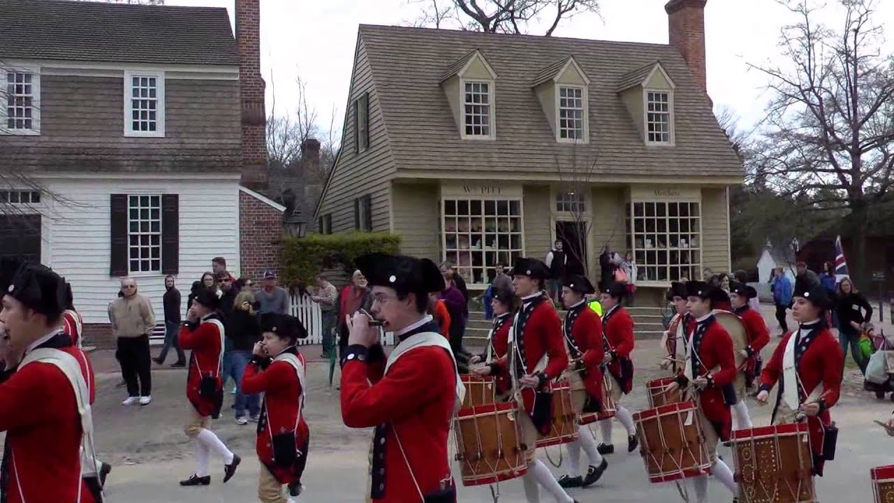 Colonial Williamsburg Fifes and Drums. York Marsch with Drum Intro.