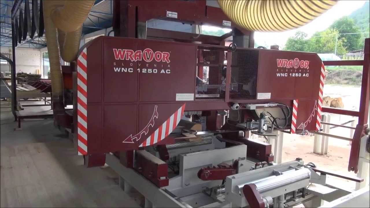 Horizontal band SAW MILL WRAVOR cutting line WNC 1250 AC fastest biggest