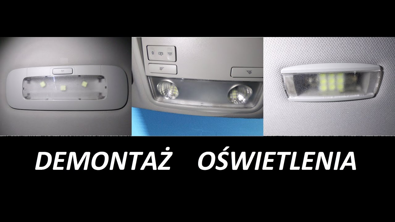 VW Passat B6 demontaż oświetlenia