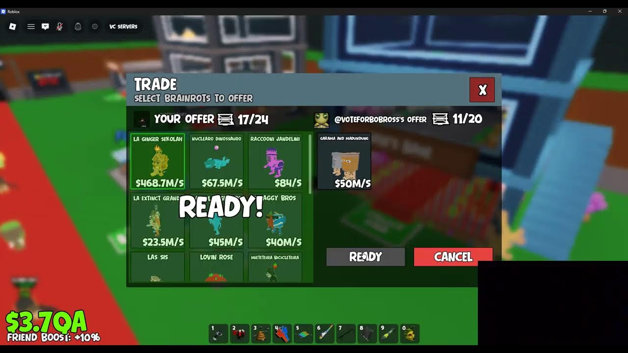 Trading + Dueling in Steal a Brainrot (User: BogoBogo55)