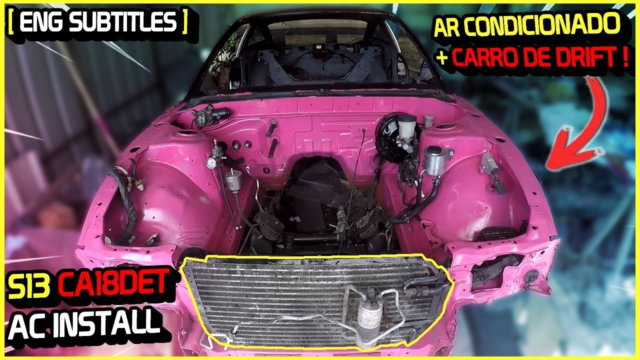 INSTALEI AC NO CARRO DE DRIFT ! S13 200SX