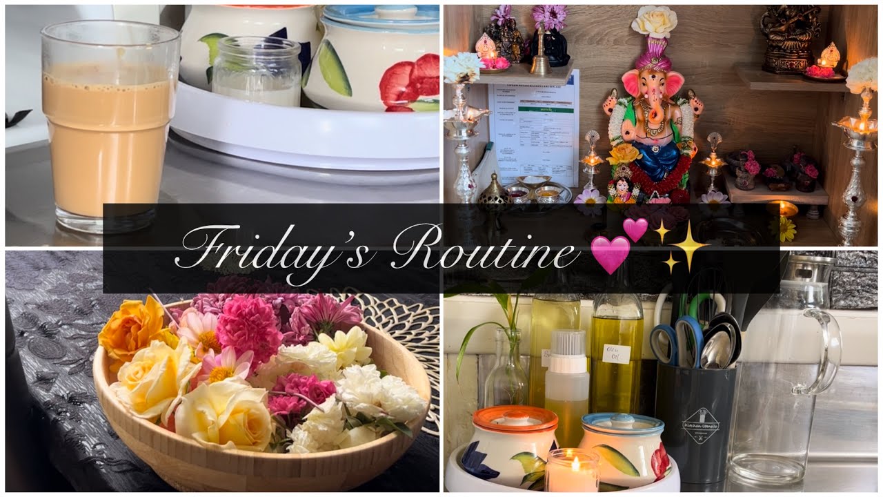 Simple Friday Routine Vlog 💛 | Homemaking, Garden Flowers & Peaceful Moments