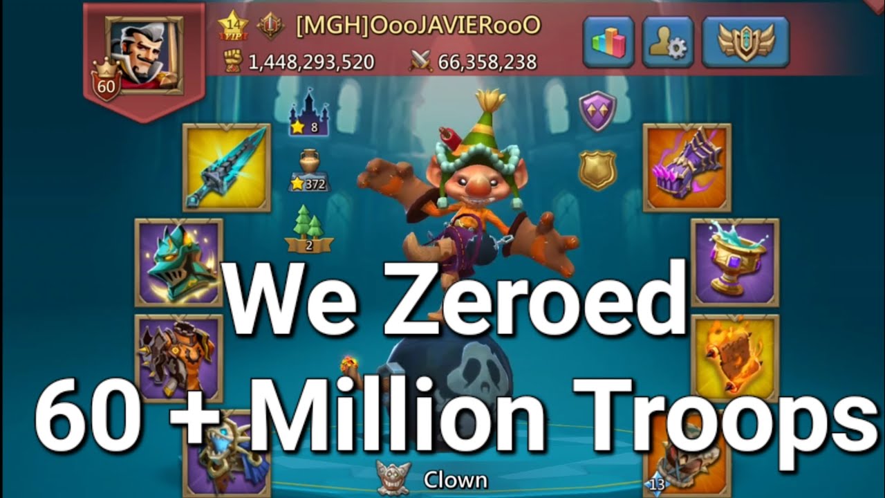 Lords Mobile ~ We Zeroed A Castle with 60 + Million Troops