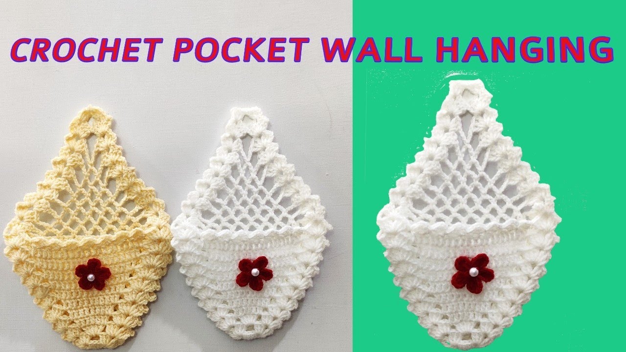 Crochet Pocket Wall Hanging | How to Make Crochet Pocket | Crochet Wall Hanging | DIY Art | PG Art