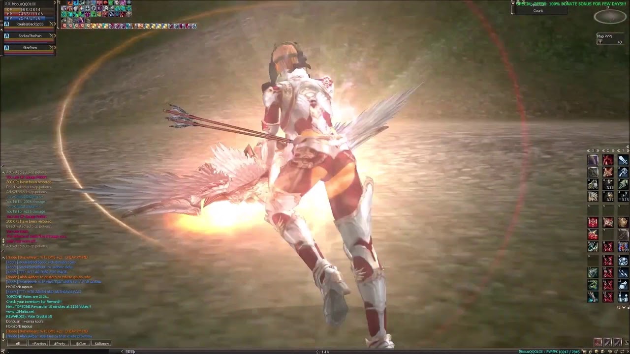 LINEAGE 2 PVP Saggi Interlude C6 Archer Mass PVP 2020