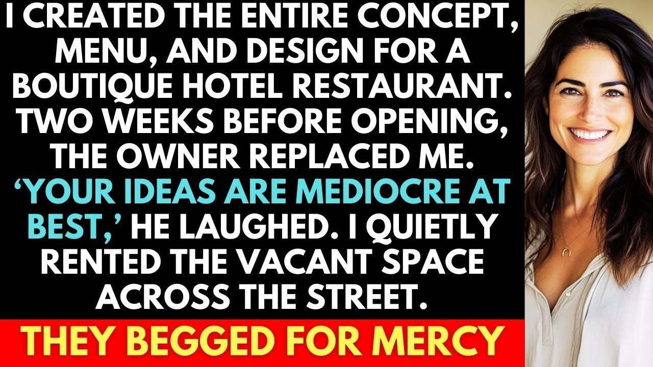 Hotel Owner Fired Me Before My Restaurant Opening; The Tables Turned When He Saw My Next Move...