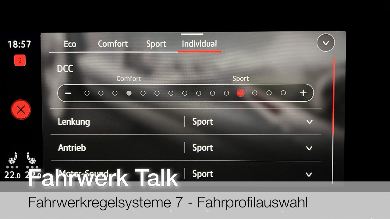 Fahrwerkregelsysteme 7 - Fahrprofilauswahl