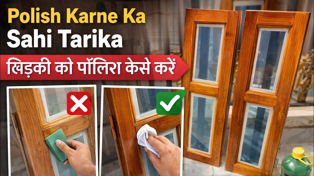 सागवान की खिड़की की पॉलिश कैसे करें | Sagwan Lakdi ka Palla Kaise Banaye | Teak Wood Use Tips