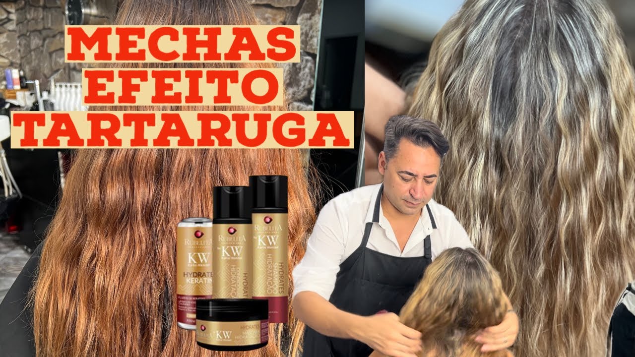 Passo a passo mechas em efeito Tartaruga!