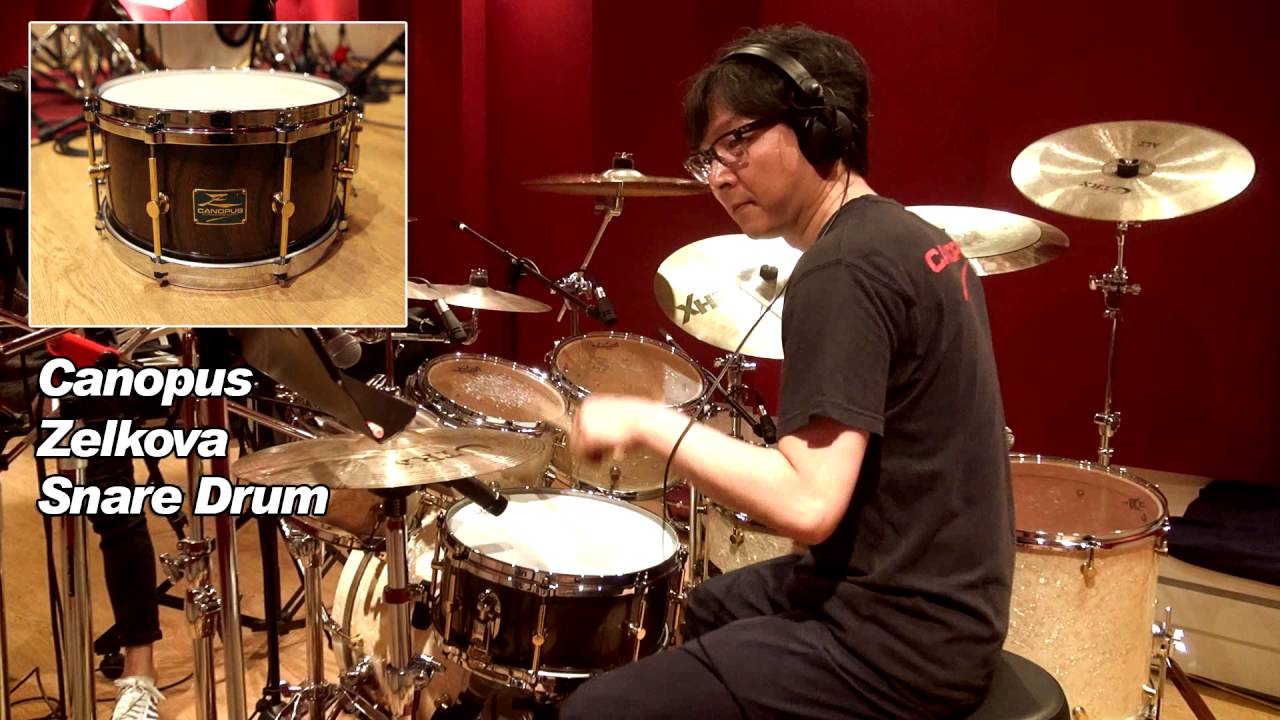 Jang Hyuk plays 6 different Canopus snare drums