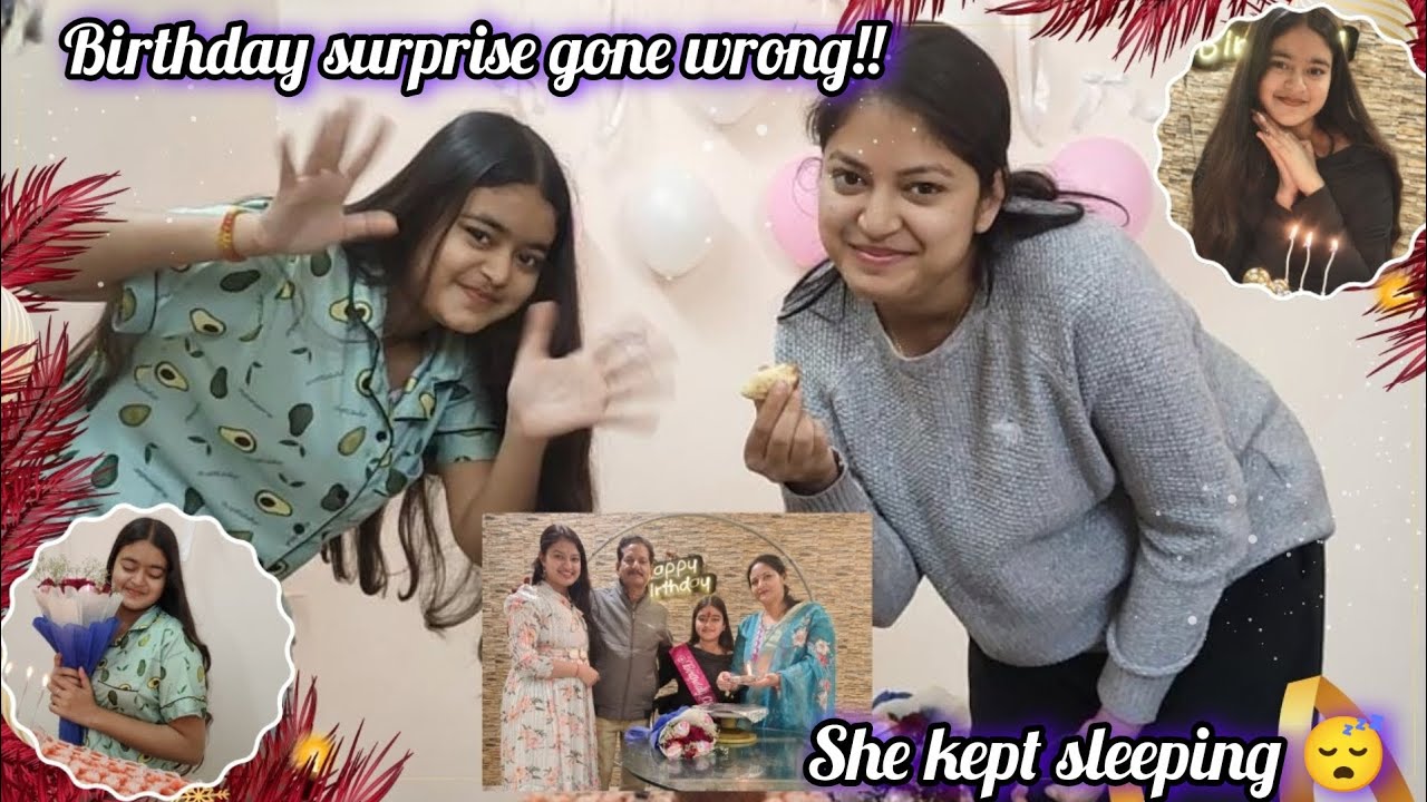 Midnight Birthday Surprise Gone Wrong | Sister's Birthday Celebration | She Kept Sleeping |