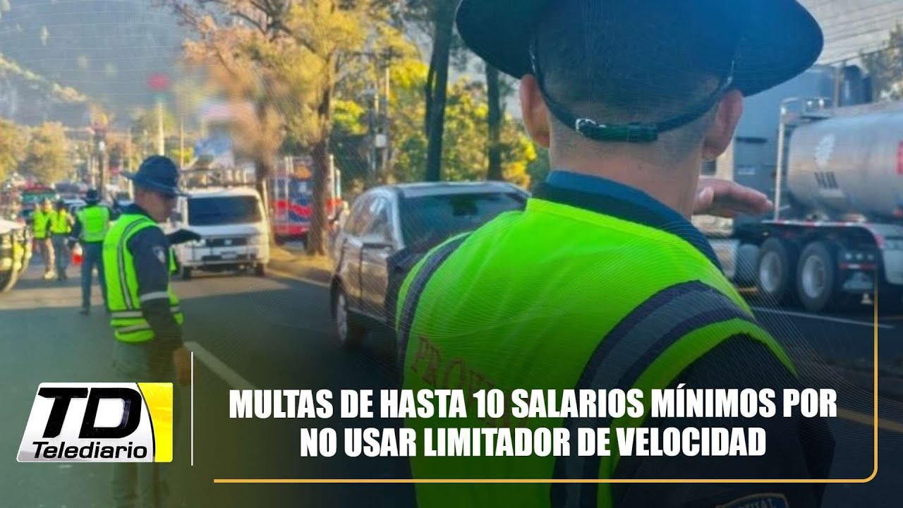 Multas de hasta 10 salarios mínimos por no usar limitador de velocidad