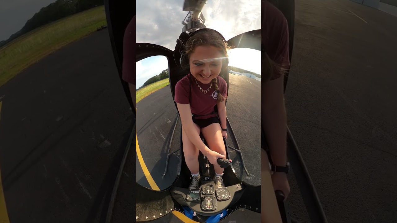 Alina Helicopter 1st Try