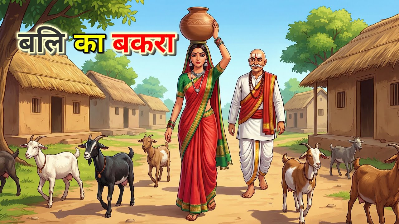 🔴 बलि का बकरा । Hindi Moral Story | kahani |bed time story | cartoon story | कहानी