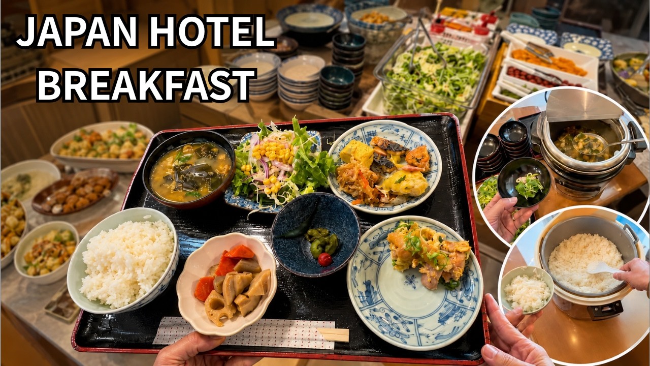 POV: You're on a work trip in Japan having a hotel breakfast buffet
