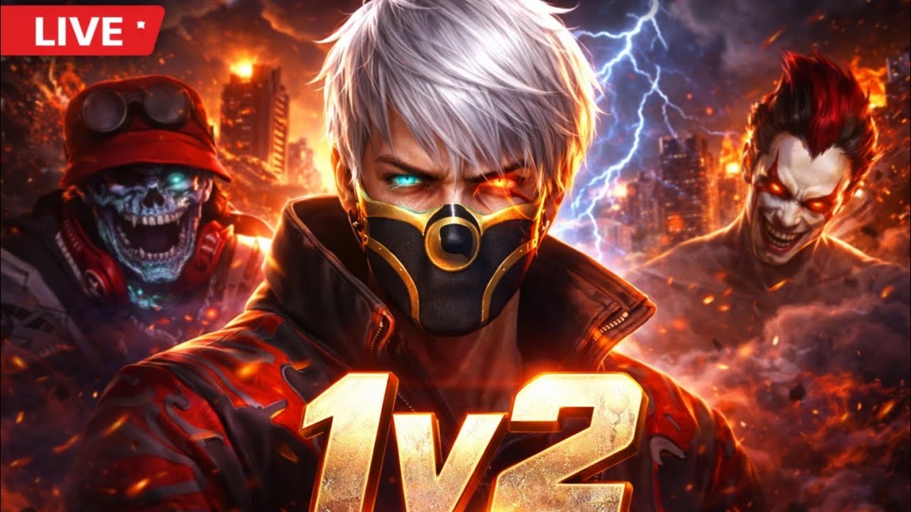 wanted criminal ff is live! 1v2 Gelisthey₹100 redeem istha mawaa