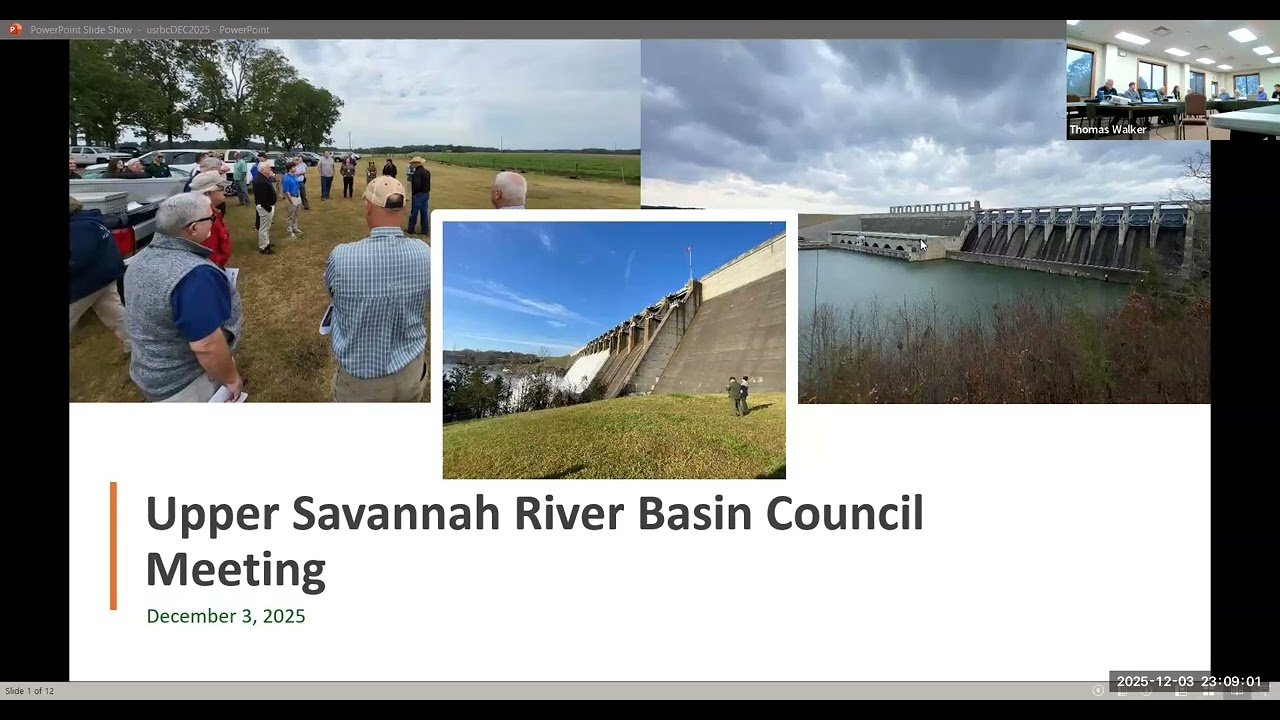 Upper Savannah River Basin Council Meeting | December 3, 2025