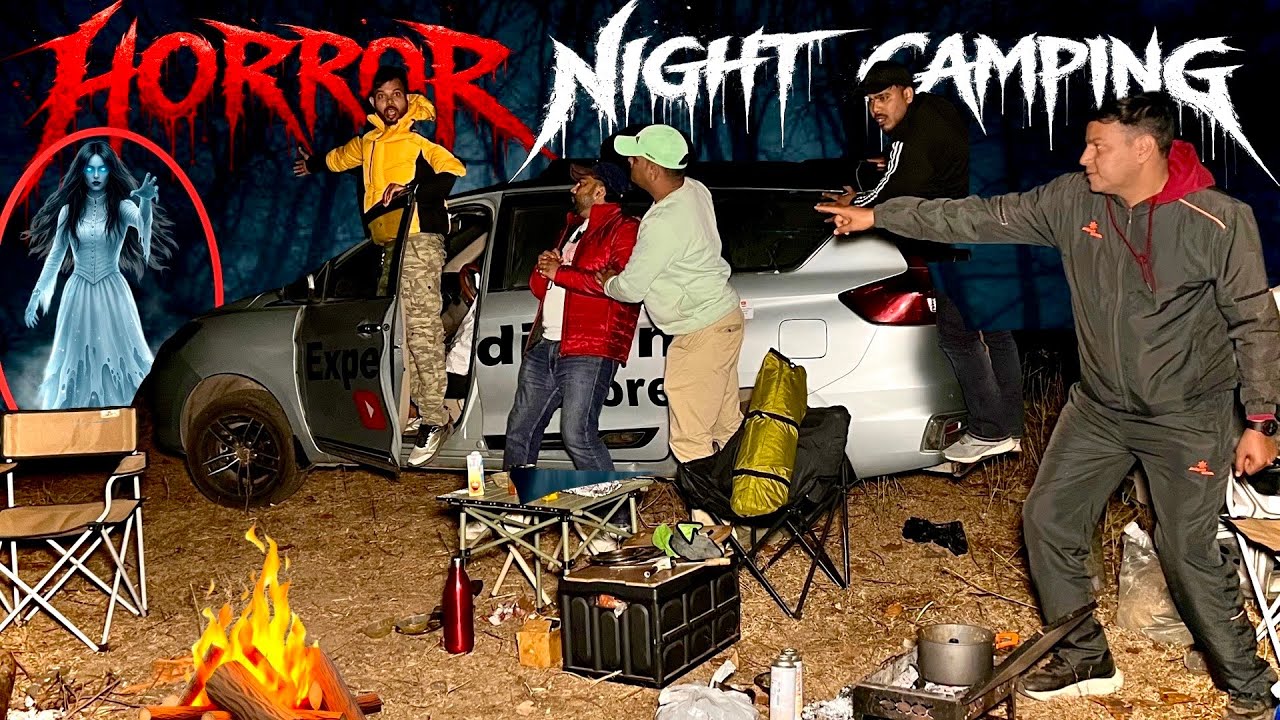 Night Camping in Most Haunted Forest Of Uttarakhand | Horror Night Camping | Group Night Camping 🏕️ 