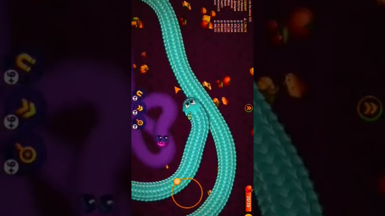 wormate.io Best Gameplay 2022 New Update #Shorts #shorts #062