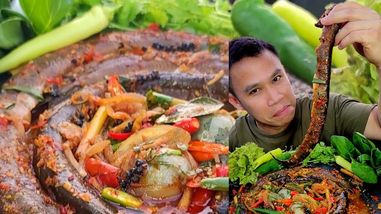 ผัดเผ็ดปลาไหล ซอสพริกเกาหลี