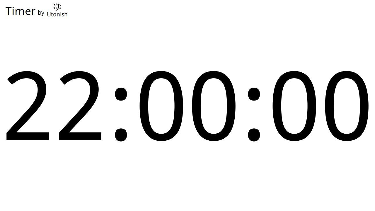 22 Hour Countdown Timer