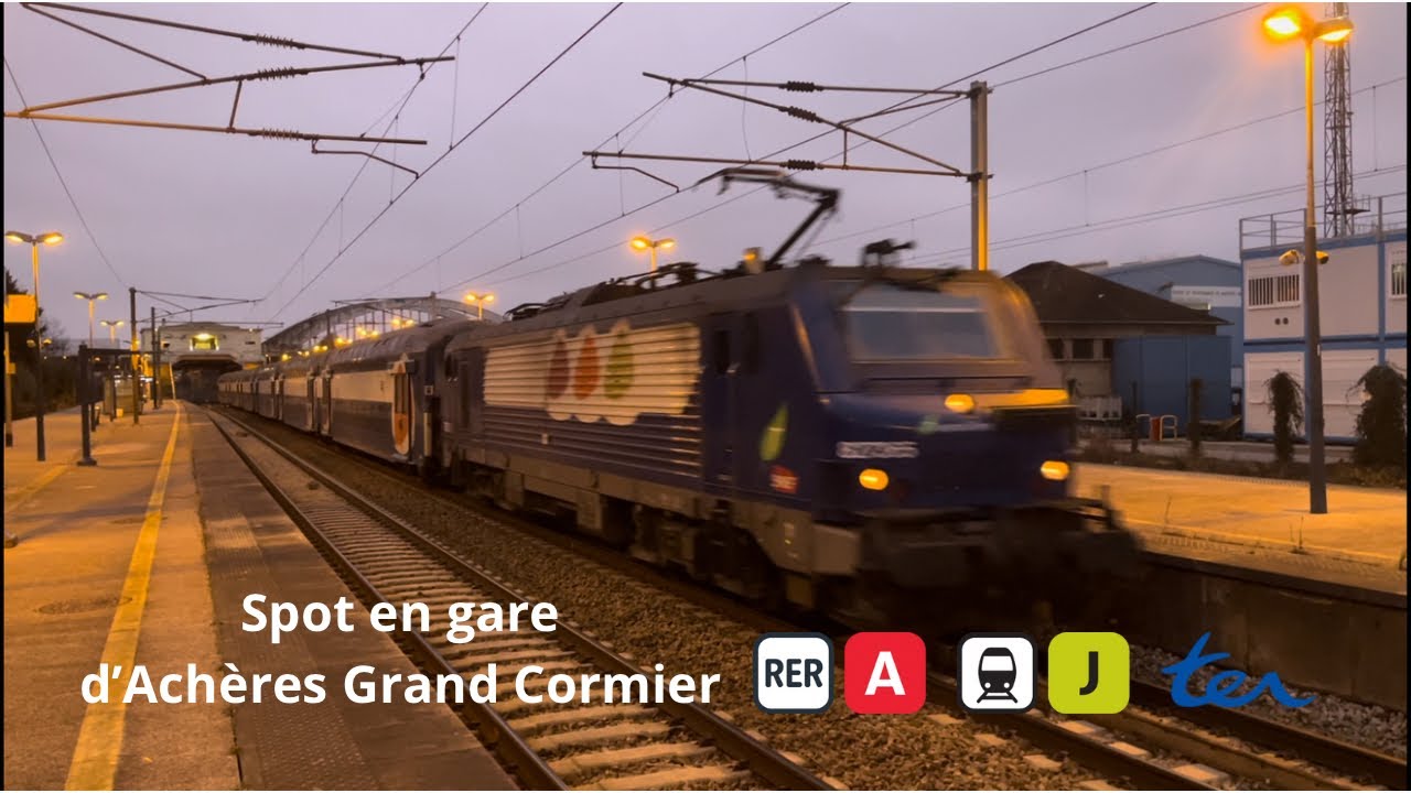 Spot en Gare d’Achères Grand Cormier : RER A, Ligne J et TER