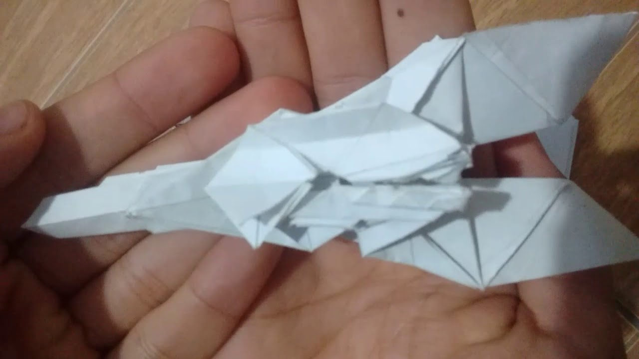 Origami Fúria da Noite - Banguela V2 ( Toothless Night Fury ) — HARD part 2