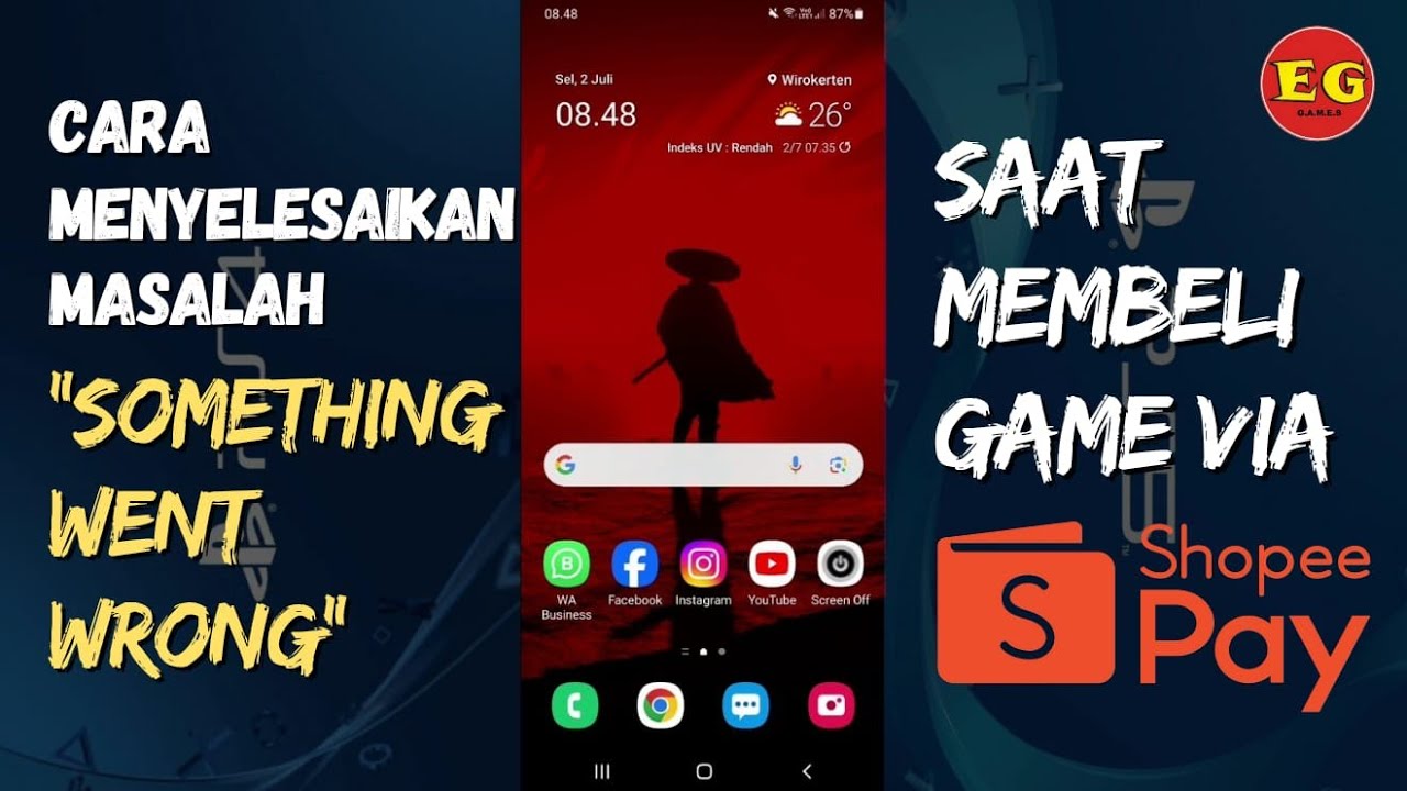 CARA MENYELESAIKAN MASALAH SAAT MEMBELI GAME VIA SHOOPEPAY 