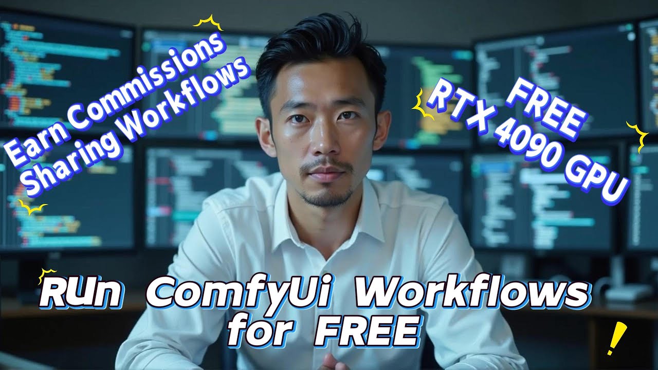 Run ComfyUi Workflows for FREE (RTX 4090 GPU) | Earn Commissions Sharing Workflows