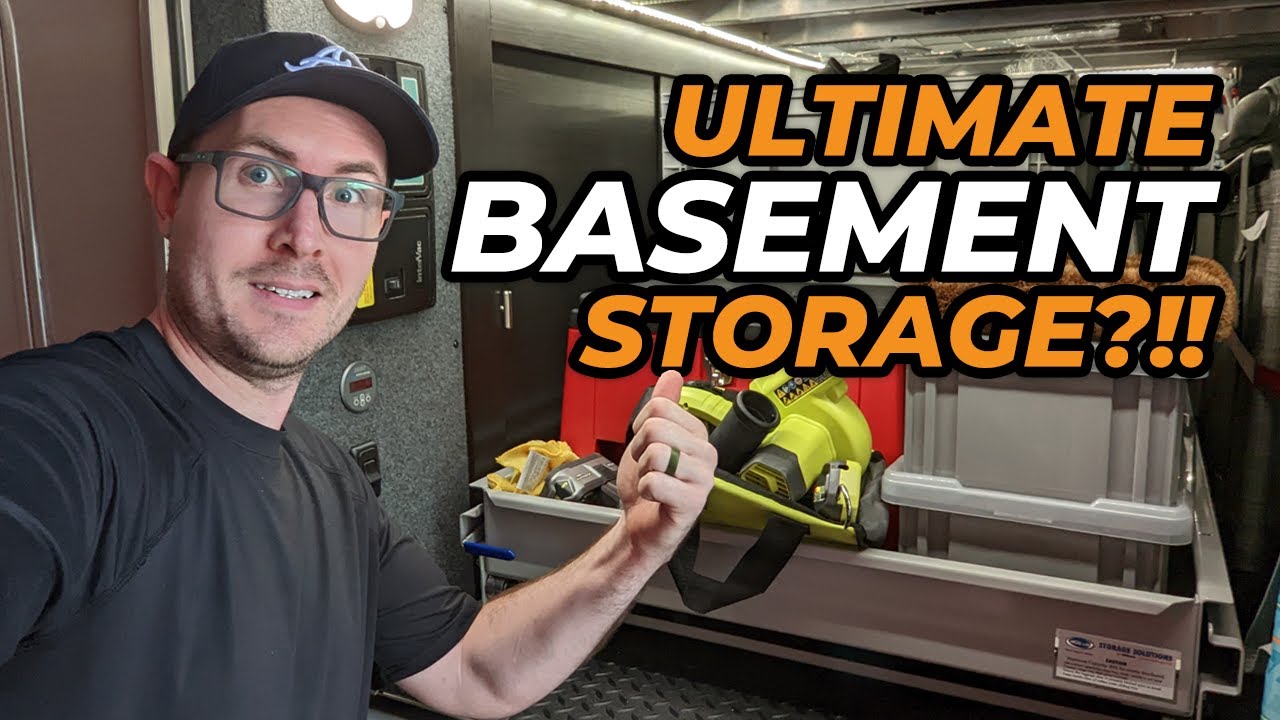 RV Basement Storage Tour & Organizing Ideas Featuring MORryde Sliding Cargo Tray in My Fifth Wheel