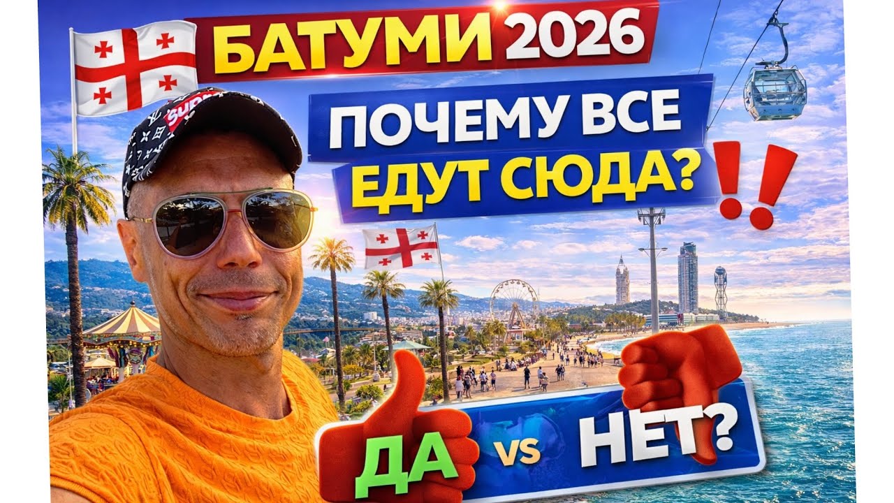🇬🇪 Грузия 2026 / СКАЖИ БАТУМИ - Да ‼️ Ответы на вопросы / Канатная дорога Арго / Прогулка по городу 