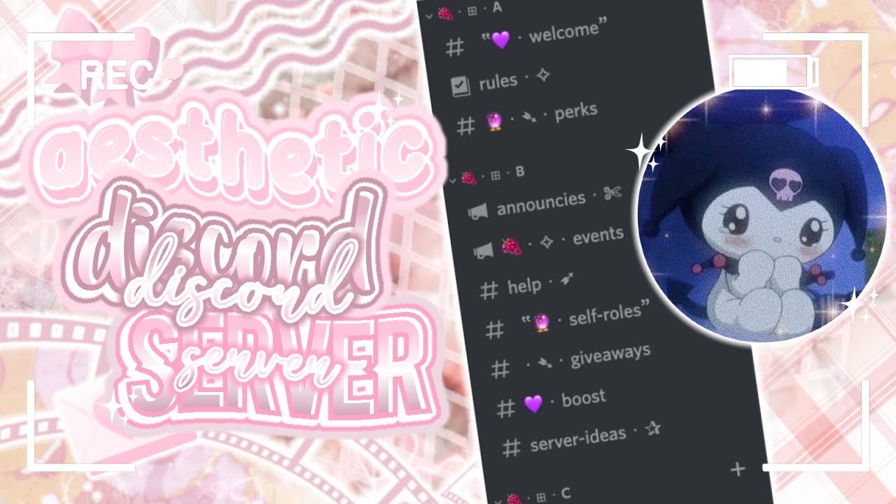 AESTHETIC DISCORD SERVER SETUP *2022* || HOW TO MAKE AN AESTHETIC DISCORD SERVER || iimelodyxh 🍇