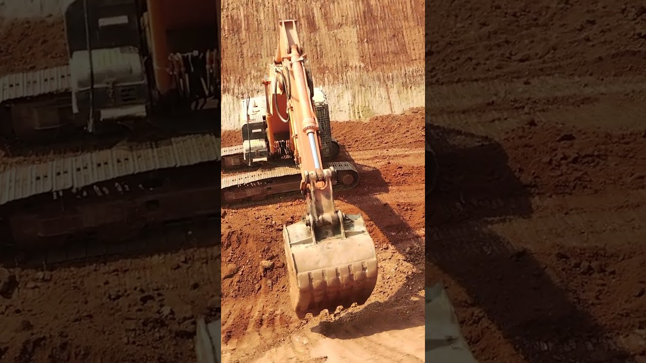 Excavator| trimming work using Excavator 