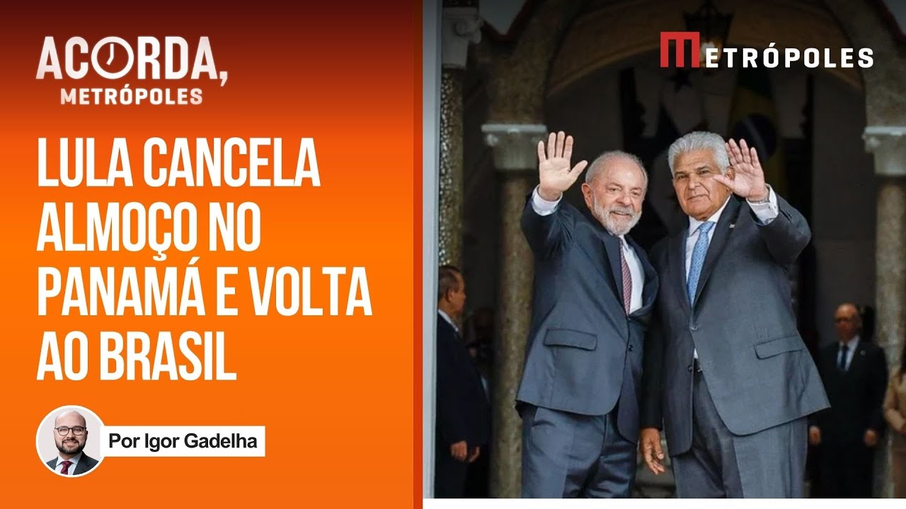 Lula pula almoço com presidente do Panamá e antecipa volta ao Brasil