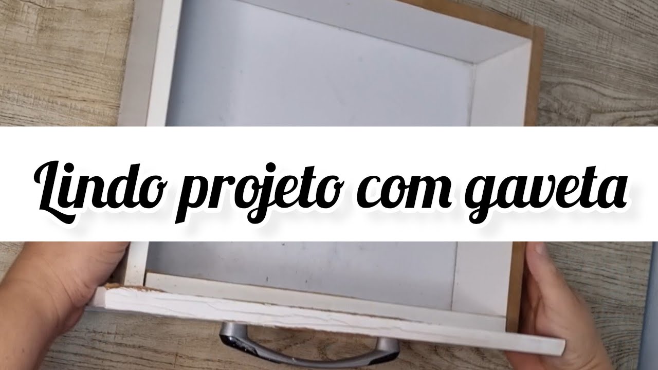 Veja que idéia incrível que eu fiz com gaveta velha