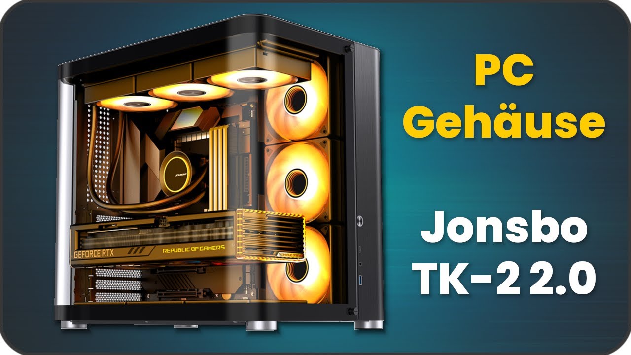Gaming PC Geh&auml;use wei&szlig; & schwarz mit Glas bzw. Glasgeh&auml;use | Jonsbo TK-2 2.0