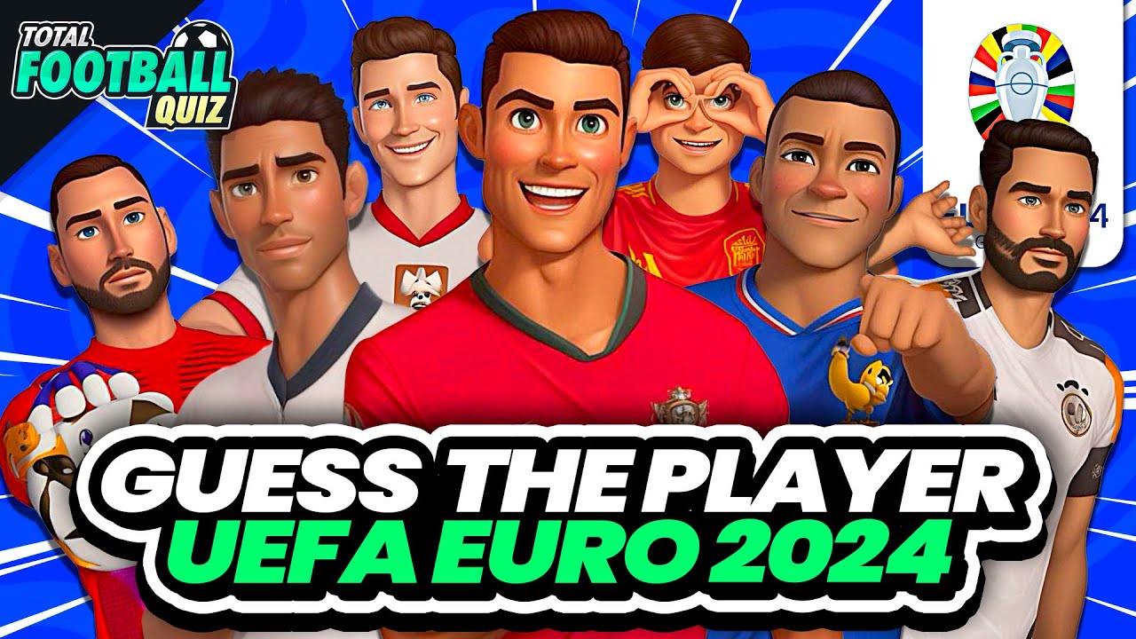 GUESS THE PLAYERS BY CARTOON FILTER - EURO 2024 EDITION | QUIZ FOOTBALL TRIVIA 2024