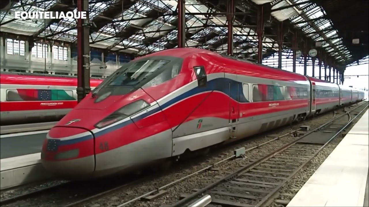 TGV italien - Italian High Speed Train Frecciarossa Trenitalia @ Paris aout august 2022