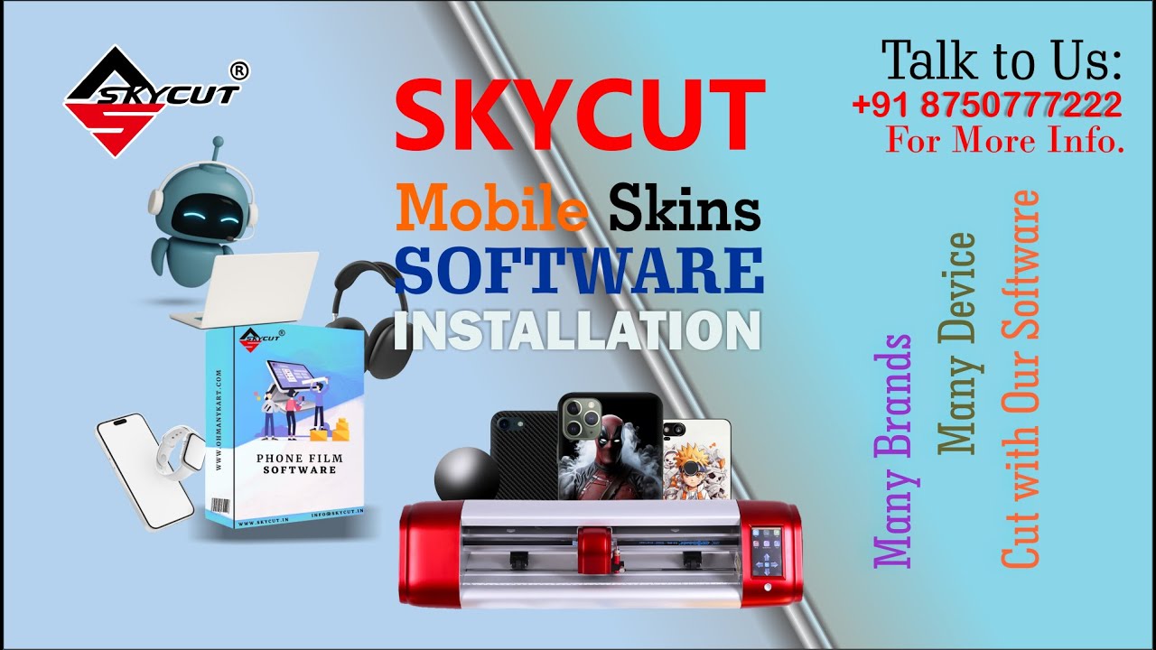 How to install Skycut Mobile Skin Software in your PC