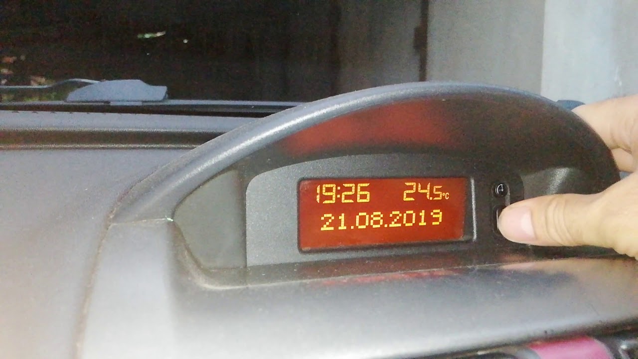 2005 Opel Corsa C saat ve tarihin ayarlanması Corsa C time & date settings