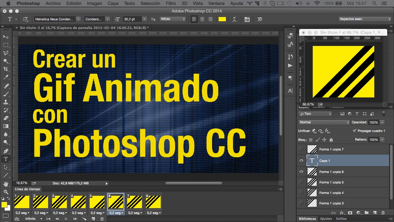 Crear un Gif Animado con Photoshop CC