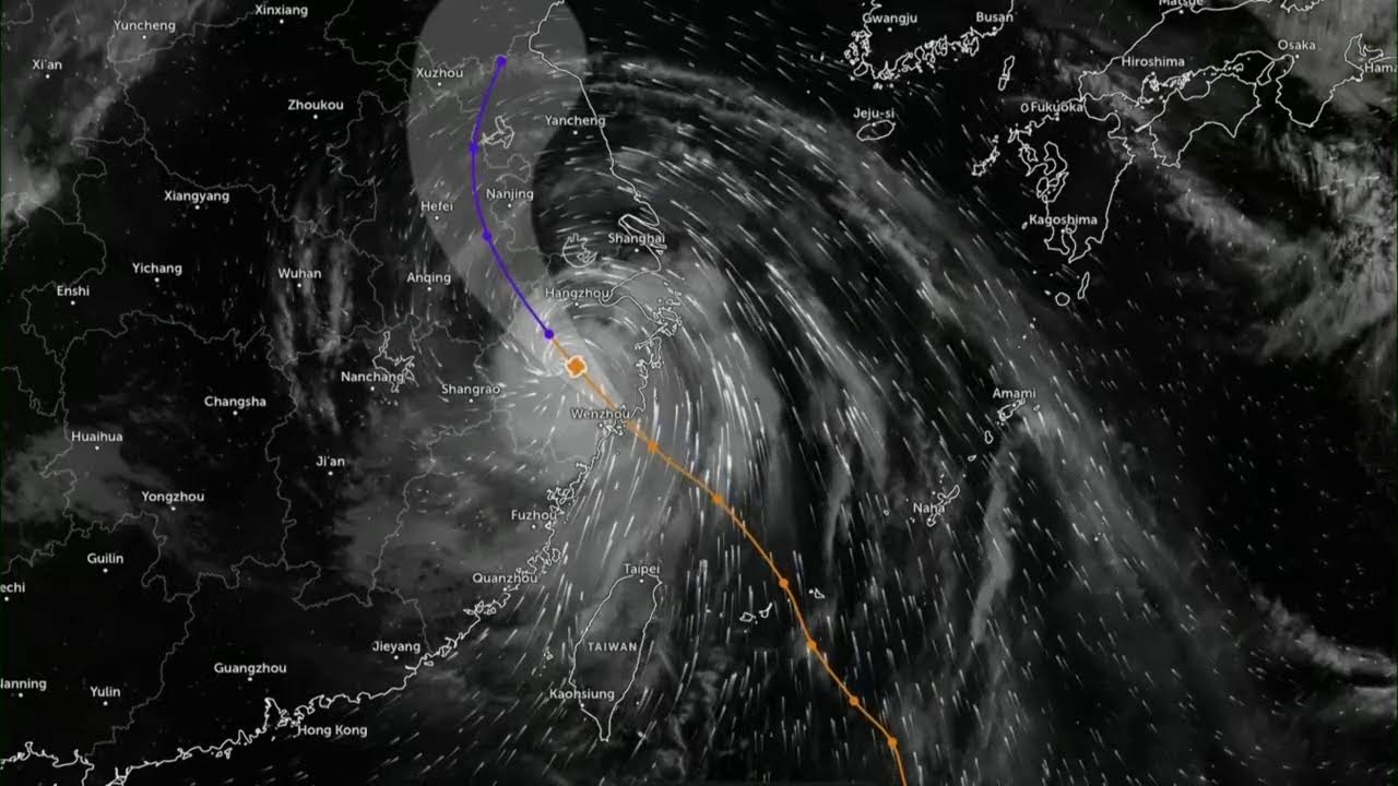 Live tracker of Typhoon Bavi