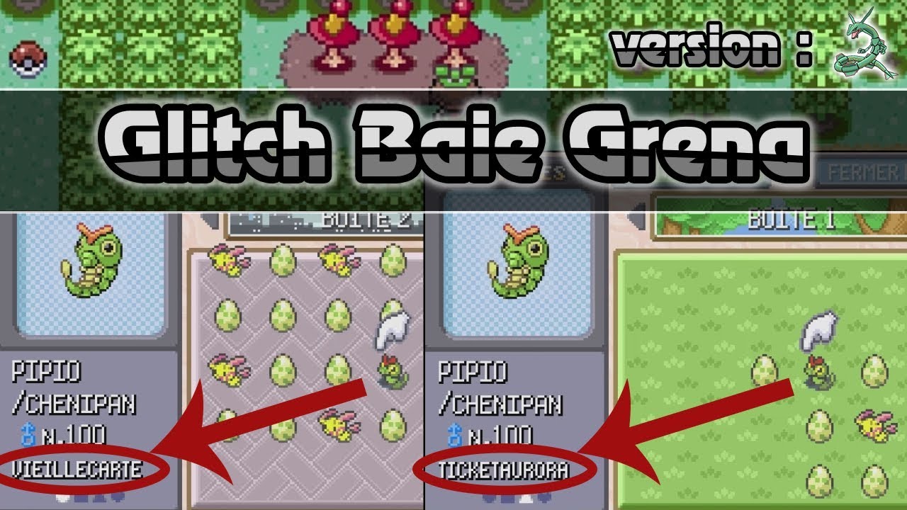 GLITCH : OBTENIR TOUS LES POKÉMON - OBJET - ATTAQUE