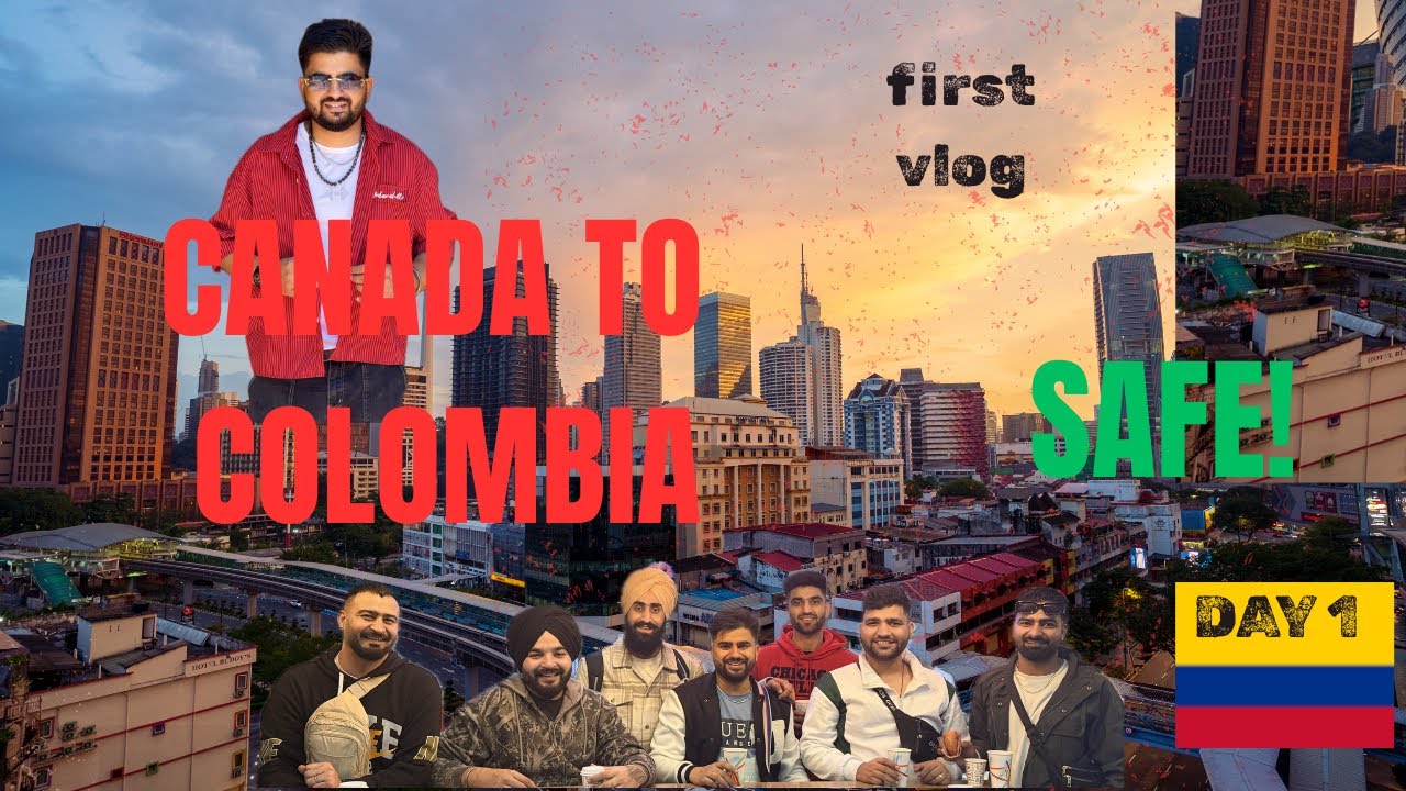 Canada to Colombia travel with Friends Full Masti Trip#punjabi#india