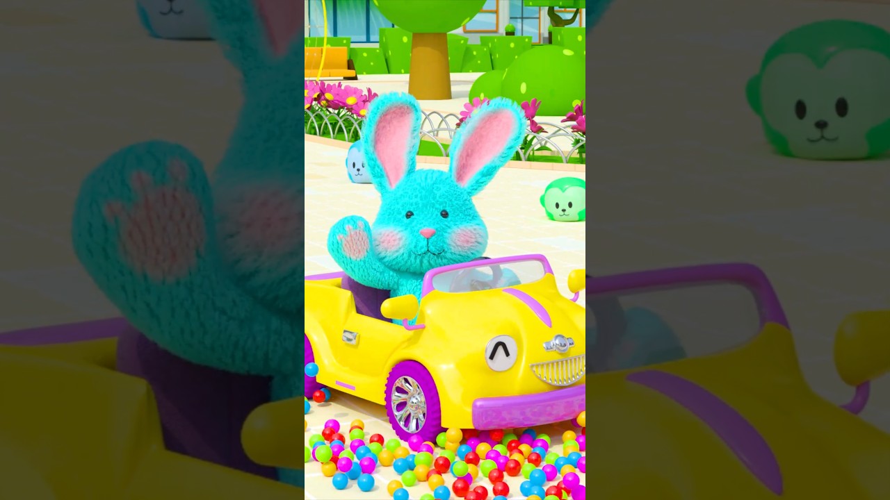 Wheels on the Bus Horn |  Bear & friends Koka TV #nurseryrhymes #shorts #wheelsonthebus