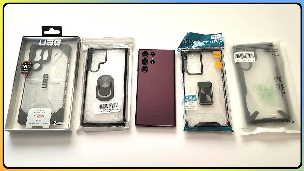 S22 ultra best clear cases - RINGKE fusion X UAG plasma ice Qoosea Runske