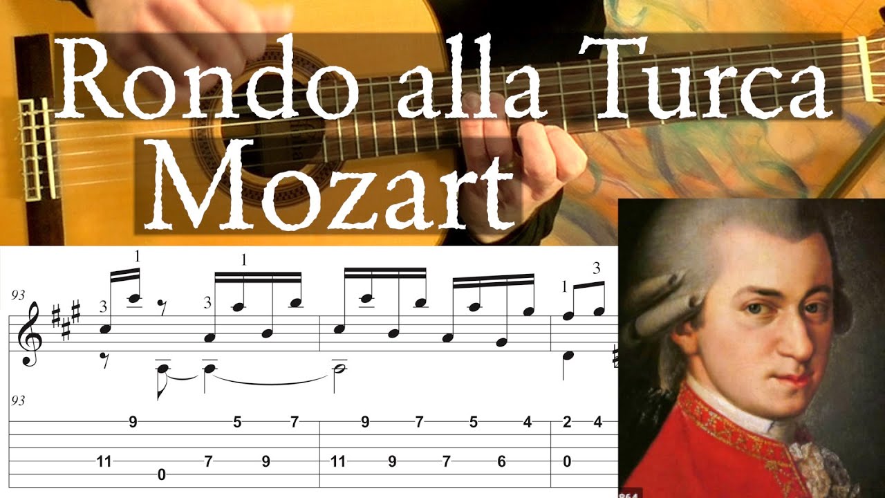RONDO ALLA TURCA (Turkish March) - Mozart - Full Tutorial with TAB - Fingerstyle Guitar