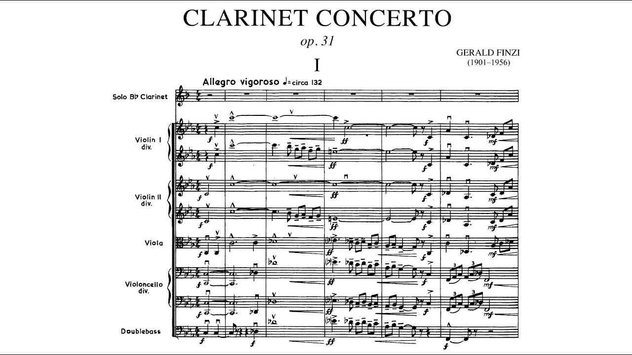 Gerald Finzi - Clarinet Concerto in C Minor, Op. 31