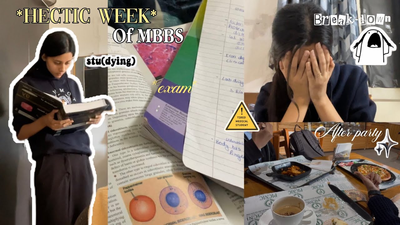 MBBS vlog🩺🥼|Exam week📚🫠|party,cleaning the mess🧹study#aiims#medstudent#studyvlog#mbbs#medicalcollege
