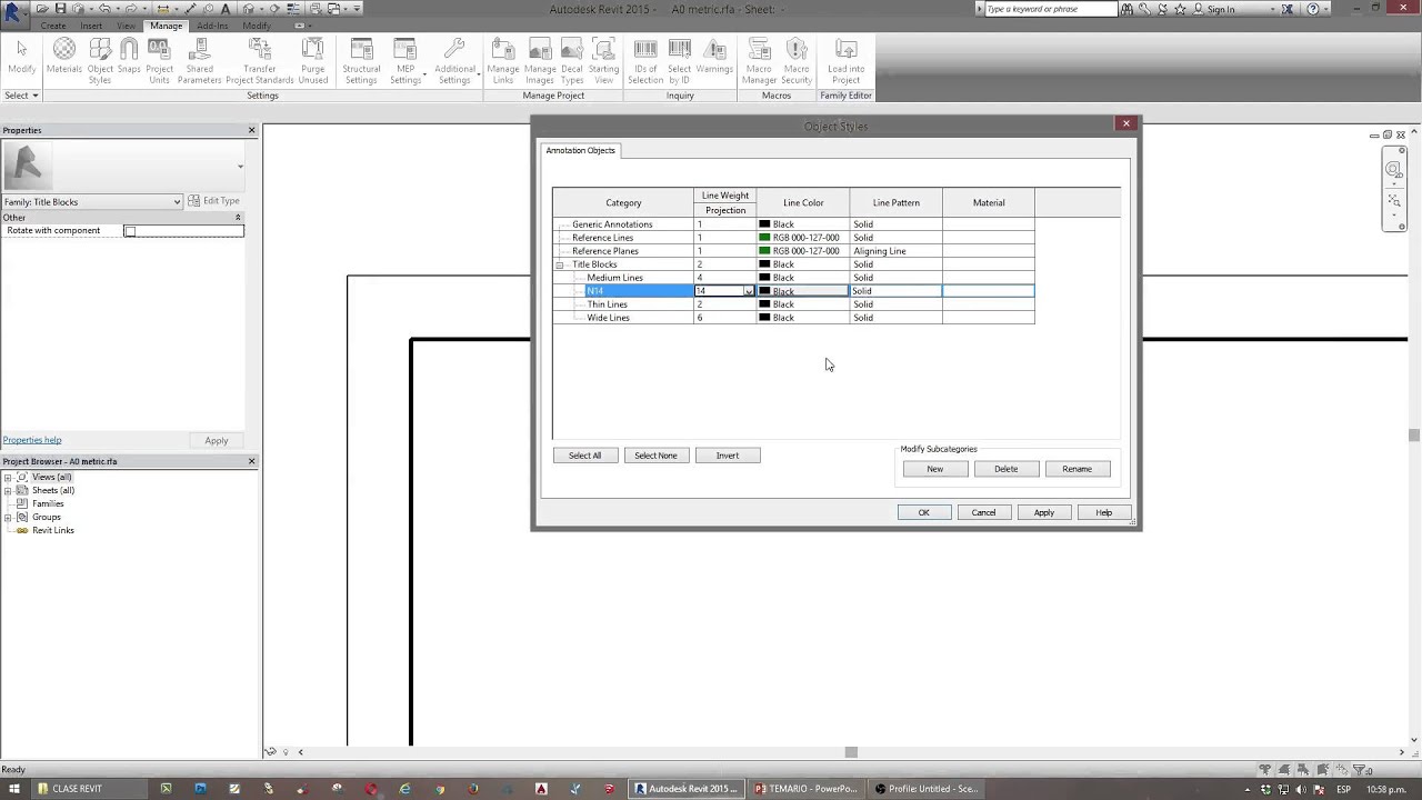 Revit Membrete o cajetin